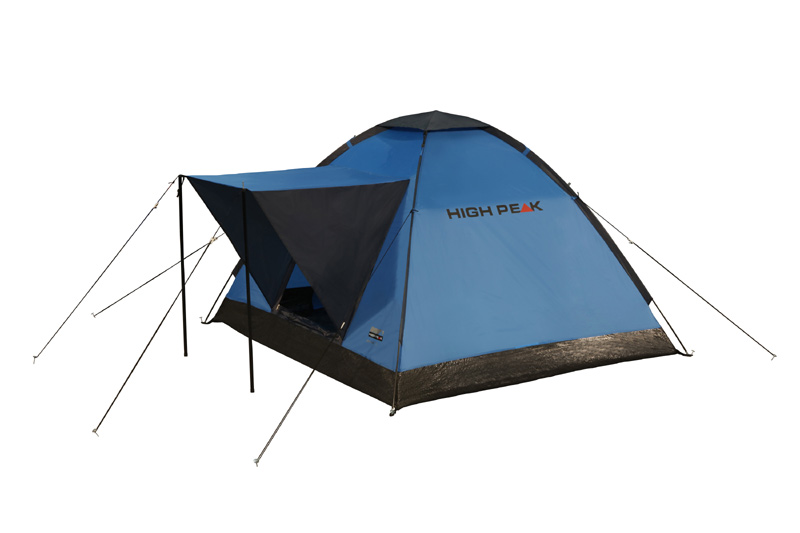 Палатка High Peak Beaver 3 синий/серый 200х180 см - фото 1
