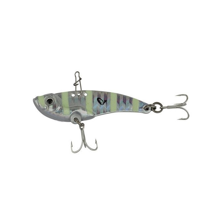 Блесна Цикада Savage Gear 3D Minnow Vib blade 4гр 3,5см zebra glow - фото 1