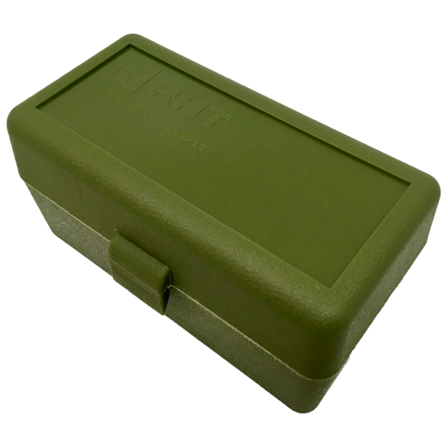 Коробка RHT Ammo Box на 50 патр 7,62x39 зеленый - фото 1