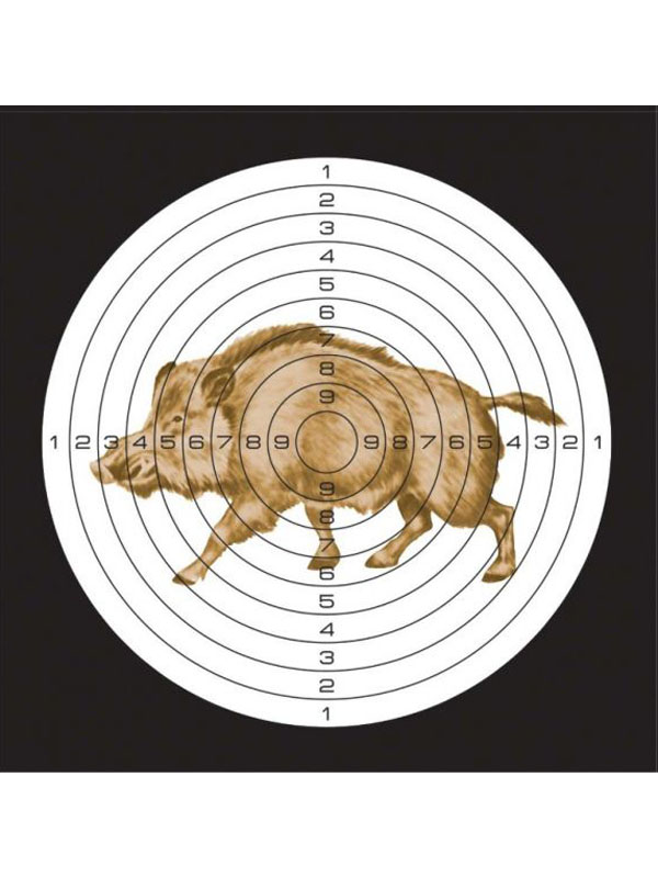 Мишень Кабан 140х140мм цветная картон 1/50 - фото 1