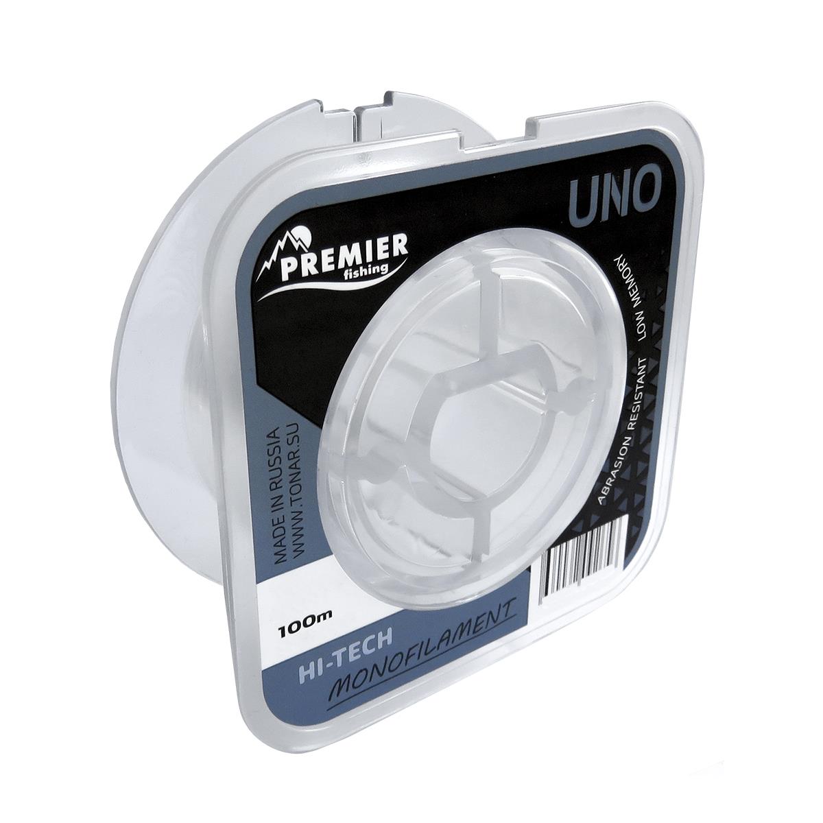 МП Леска UNO 0,10mm/100m Clear Nylon (PR-U-C-010-100) Premier Fishing - фото 1