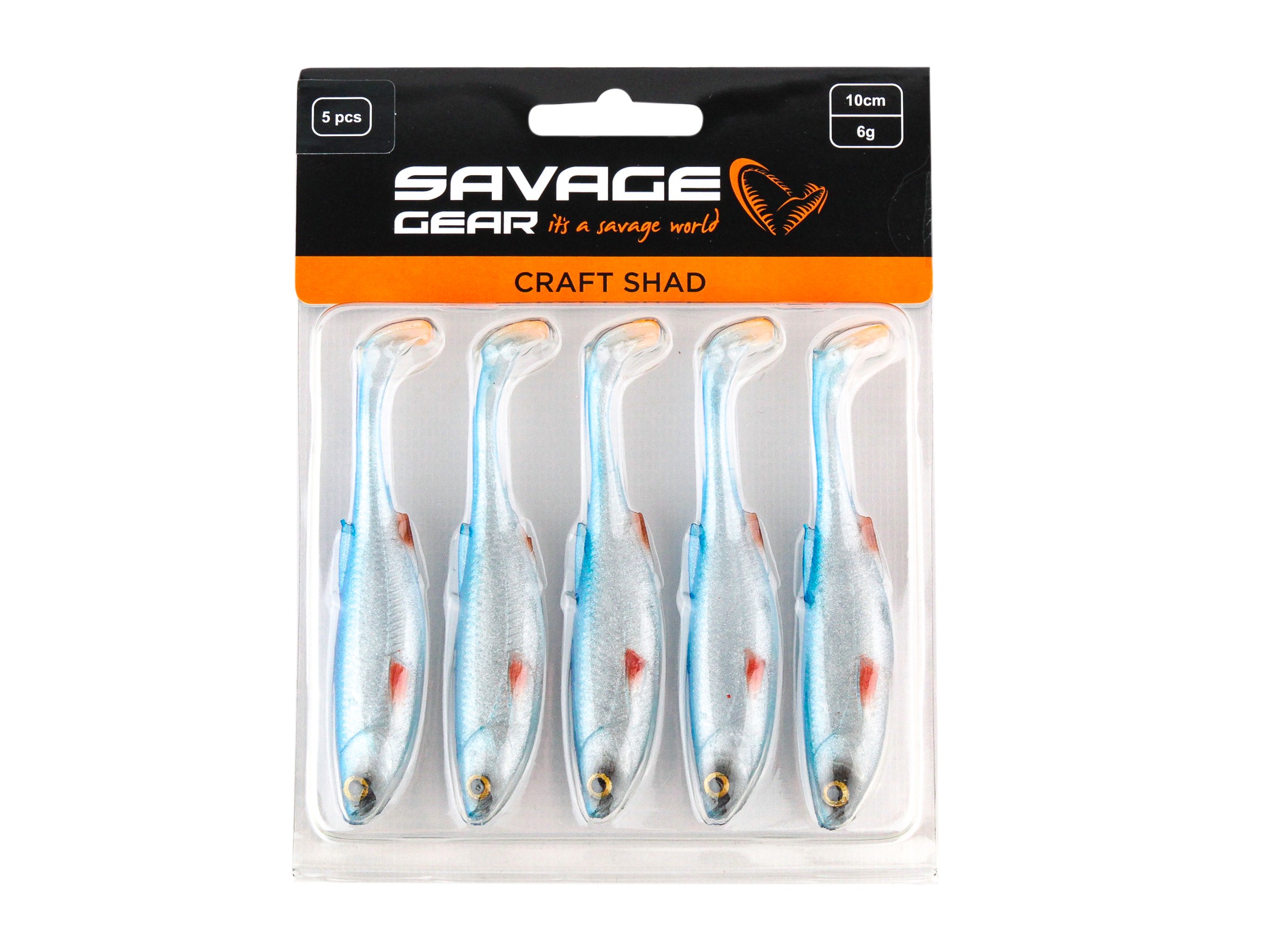 Приманка Savage Gear Craft shad 10см 6гр blue pearl уп.5шт - фото 1