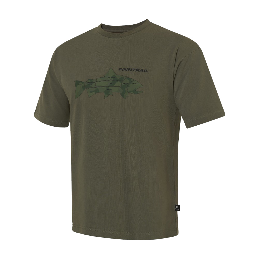 Футболка Finntrail Big Fish 6719 Khaki - фото 1