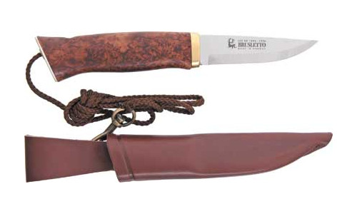 Нож Brusletto Kystkniven фикс. клинок 9.5 см рукоять береза - фото 1