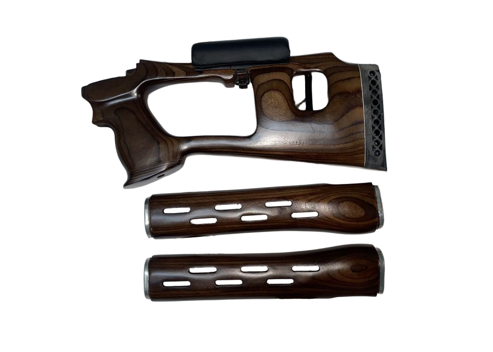 Приклад+цевье Левша Тигр тип СВД подушка фанера - фото 1