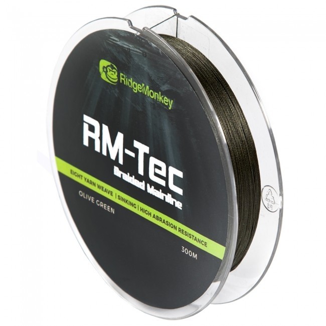 Леска Ridge Monkey Rm-tec braided mainline 30lb 0,35мм 300м - фото 1