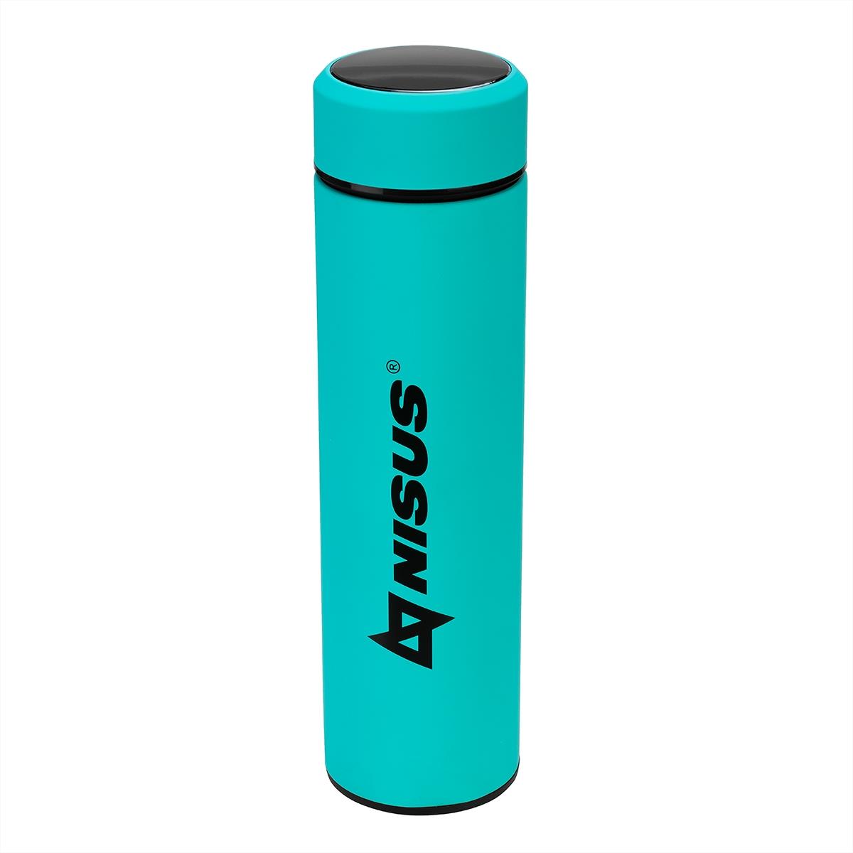 МП Термос 049-T 450ML с термодатчиком бирюзовый (N.TM-049-T) Nisus - фото 1