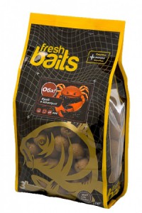 Бойлы Fresh Baits Оба! 20мм 1кг раковая шейка с травами  - фото 1