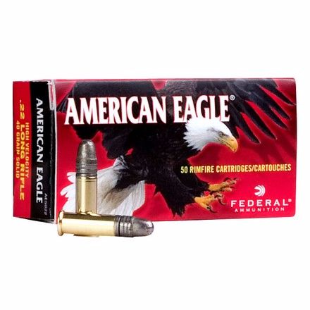 Патрон 22 LR Federal HV Solid American Eagle 2,59г (50шт) - фото 1