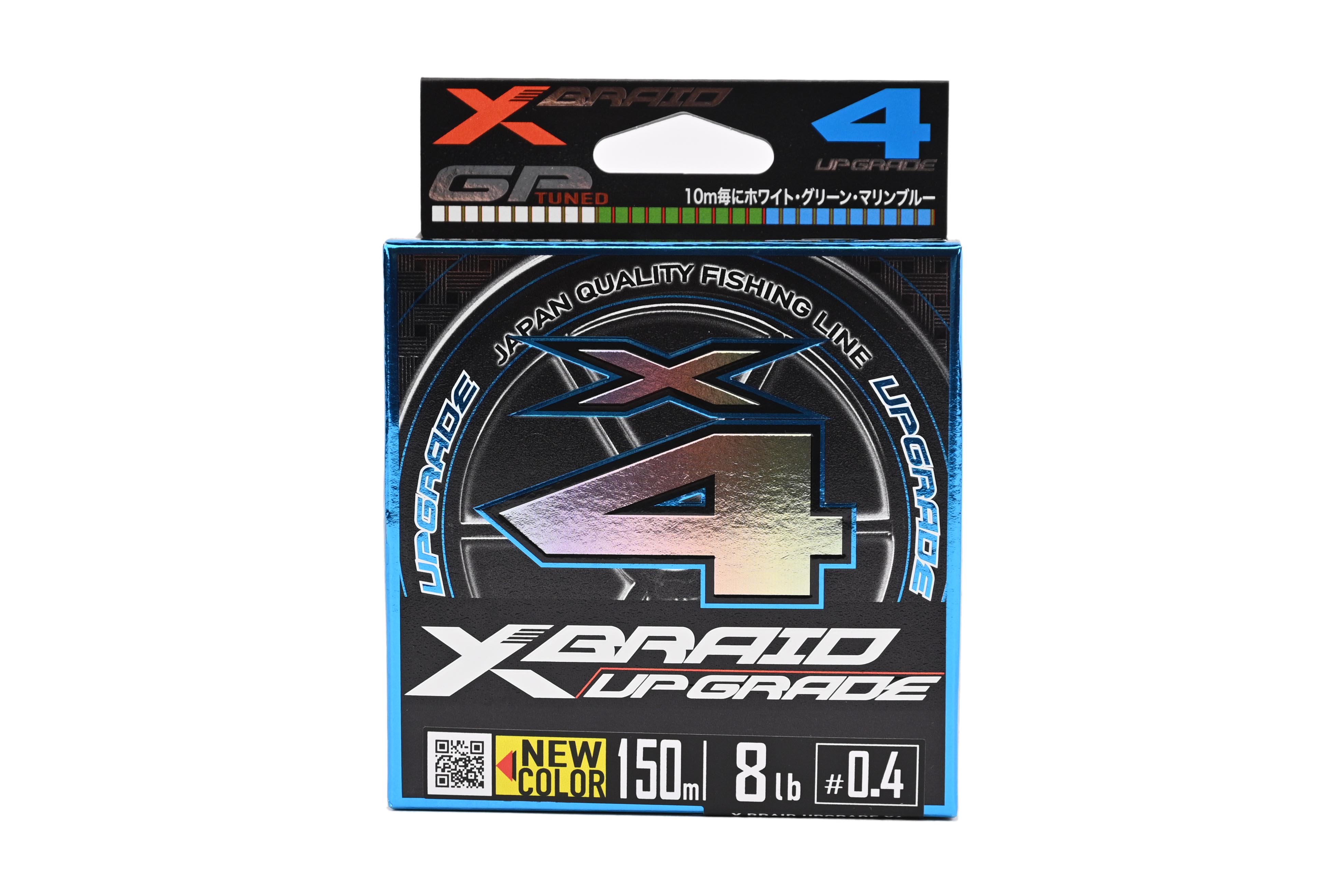Шнур YGK X-Braid Upgrade X4 150м PE 0,4 3 colors - фото 1