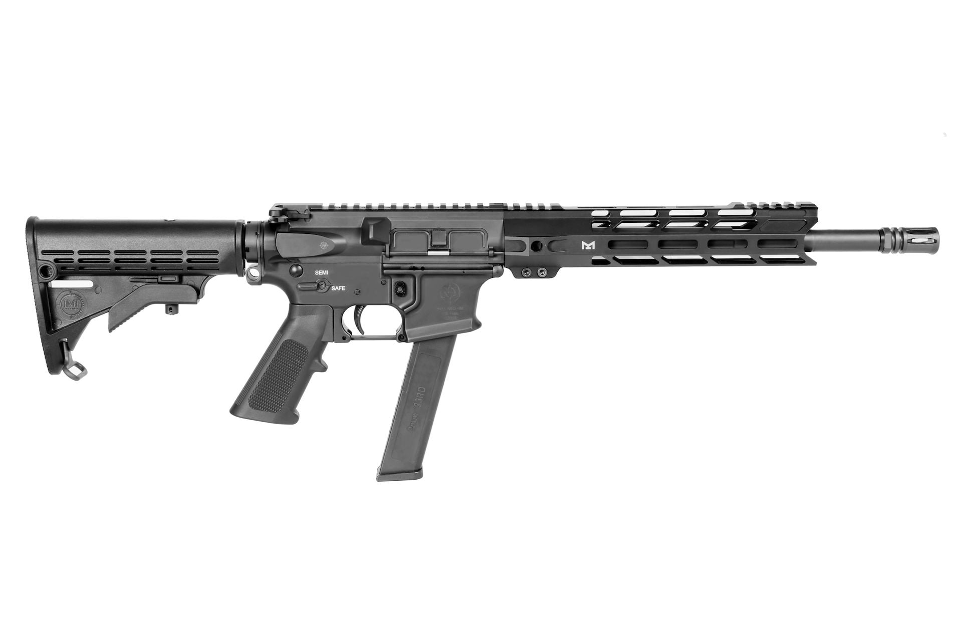 Карабин Nuova Jager AR15 GM 9х19 Luger самозарядный 370мм Muzzle brake - фото 1