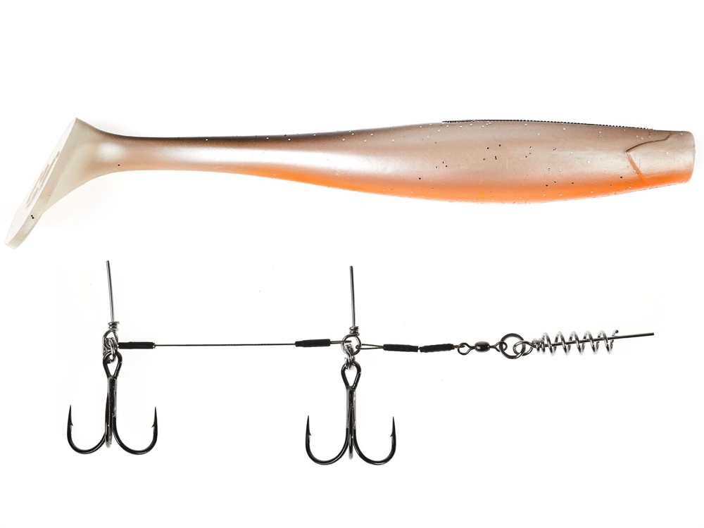 Приманка Lucky John Giant Kubira Swim Shad 10,3" набор 128гр PG18 - фото 1