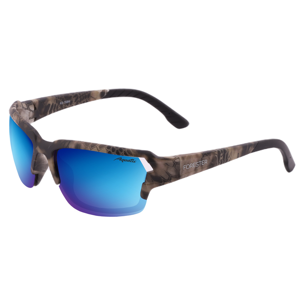 Очки Aquatic Forester синие зеркальное покрытие - фото 1