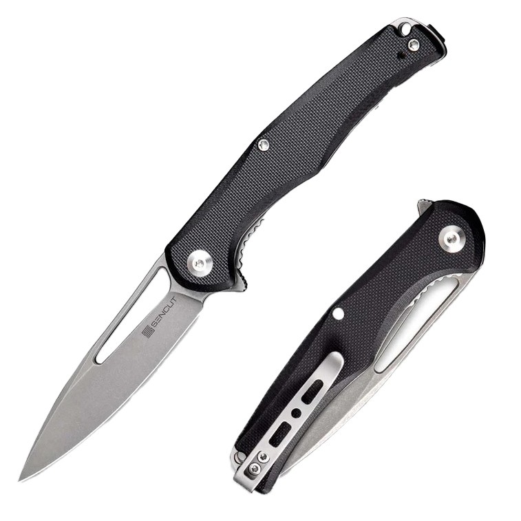 Нож Sencut CITIUS Flipper & Manual Thumb Knife Black G10 Handle (3.3" 9Cr18MoV) - фото 1