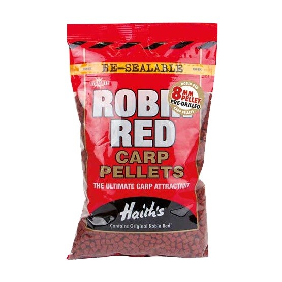 Пеллетс Dynamite Baits Robin red carp 8мм 900гр просверленный - фото 1