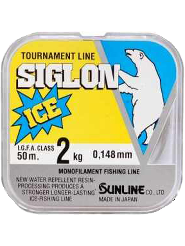 Леска Sunline Siglon V ice fishing clear 50м 0,8/0,148мм - фото 1