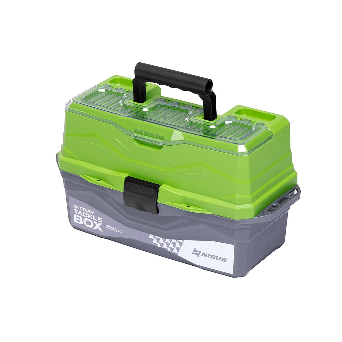 МП Ящик для снастей Tackle Box трехполочный зеленый (N-TB-3-G) NISUS - фото 1