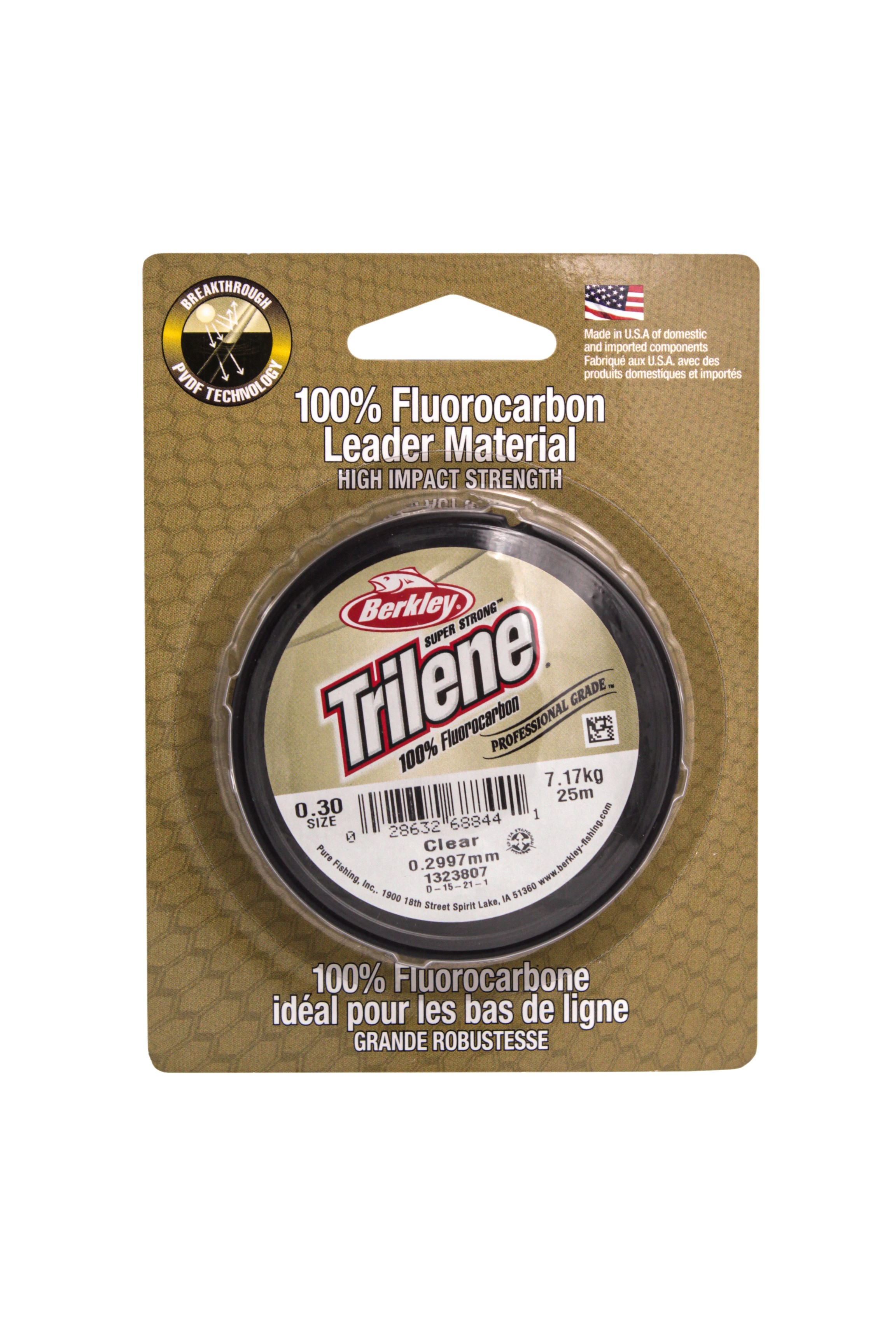 Леска Berkley Trilene Fluorocarbon clear 25m 0.30 - фото 1