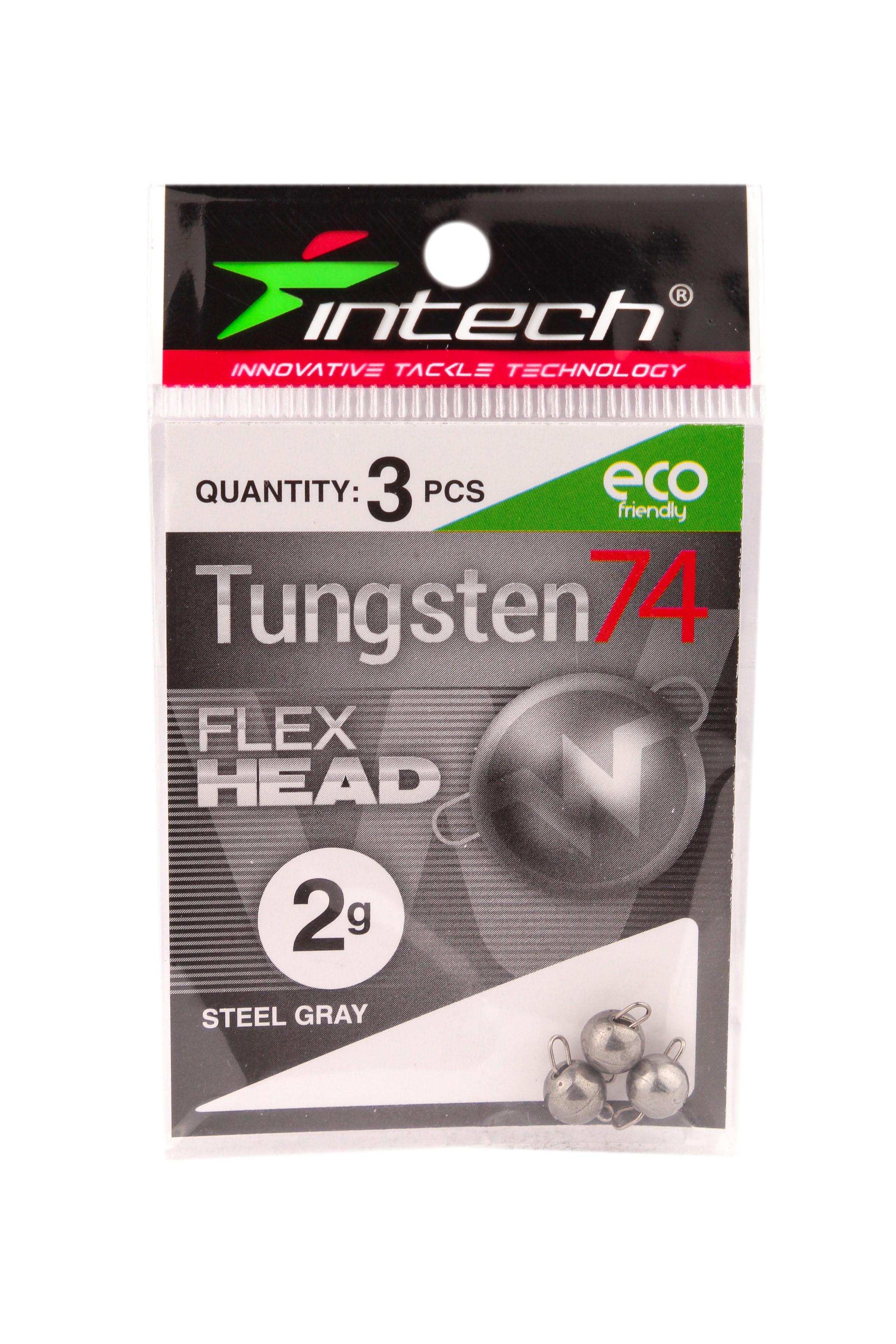 Груз Intech Tungsten 74 steel gray 2,0гр 3шт - фото 1