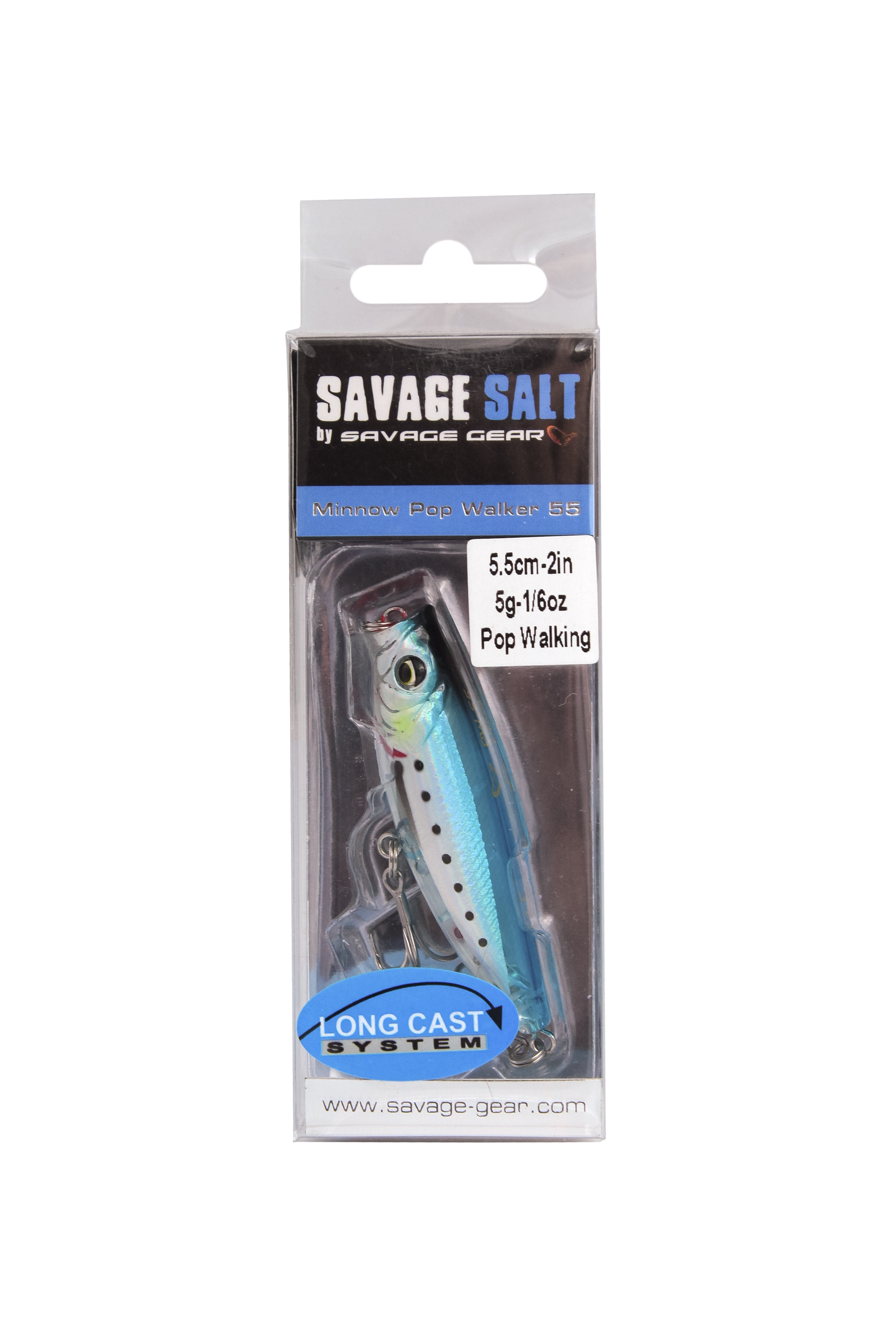 Воблер Savage Gear 3D minnow pop walker 5.5см 6гр  F ghost sardine - фото 1