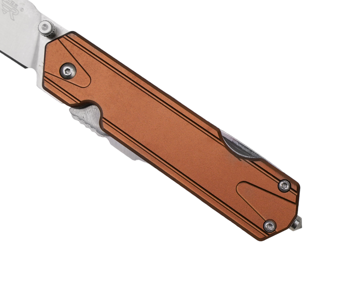 Нож Sanrenmu 7117LUX-LY-T5 складной сталь 12C27 Matte coppery brown - фото 8