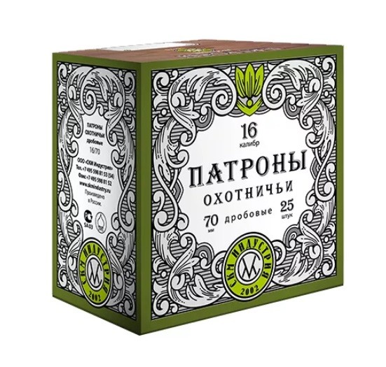 МП Патроны СКМ Индустрия, кал. 16/70 дробь №7, (30 гр.) п.=25шт. - фото 1
