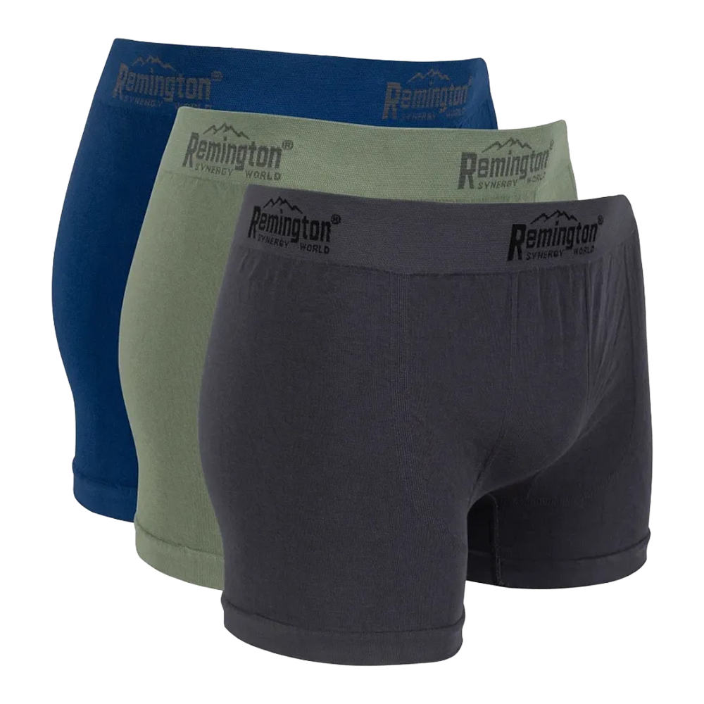 Трусы Remington боксеры мужские уп. 3 шт синий черный зеленый - фото 1