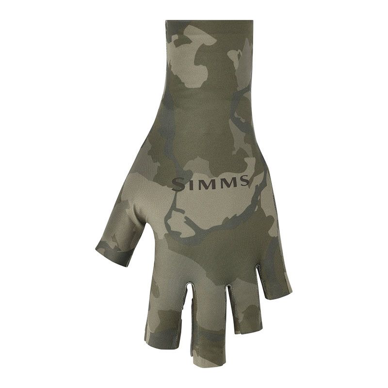Перчатки Simms SolarFlex SunGlove Regiment Camo Olive Drab  - фото 1