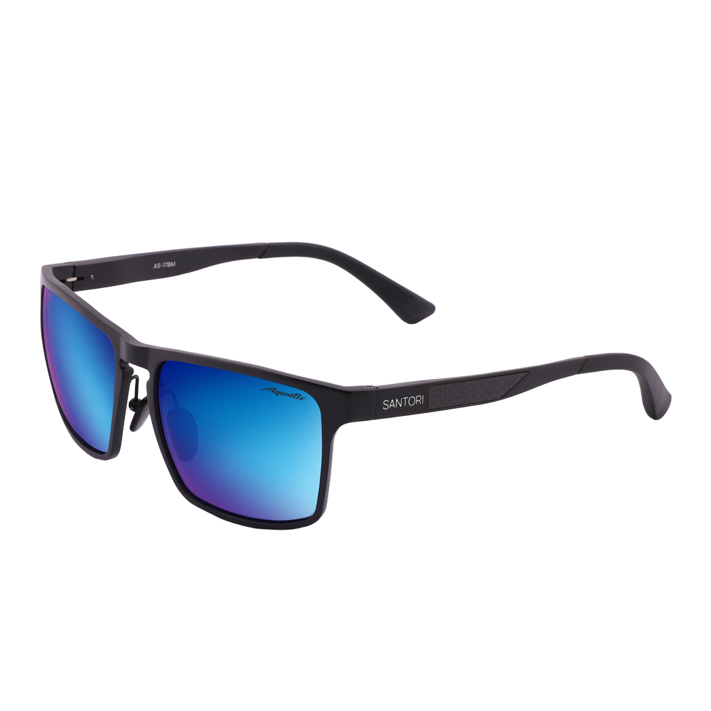 Очки Aquatic Santori синие зеркальное покрытие - фото 1