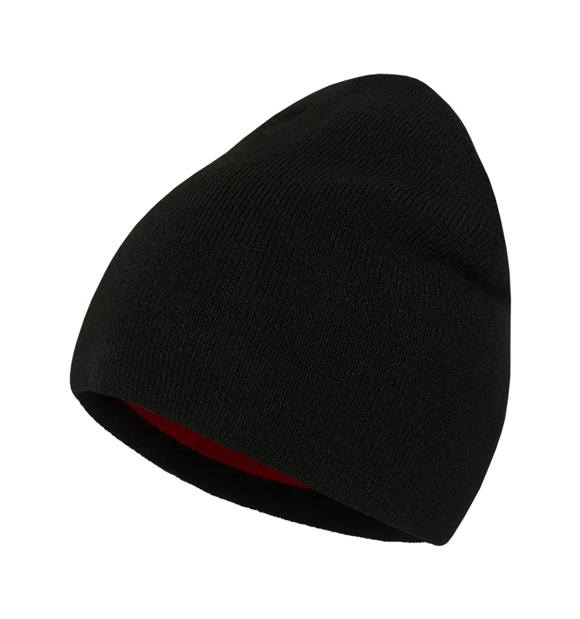 Шапка H.U.T. Dude двусторонняя чёрная/мандарин - фото 1