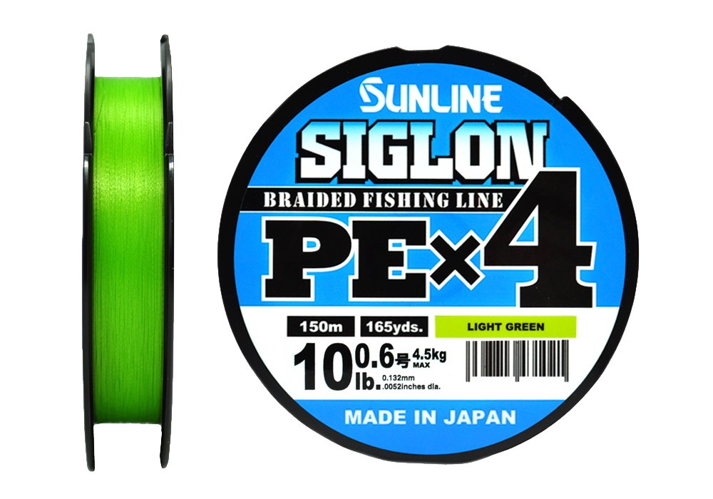 Шнур Sunline Siglon PEX4 0,6 10lb 150м Light Green - фото 1