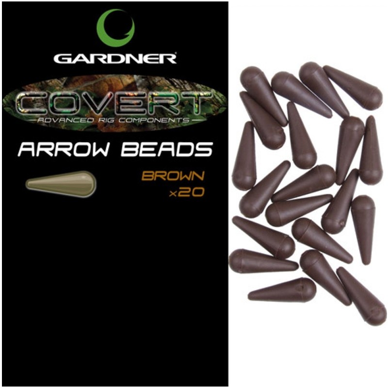 Бусина Gardner Covert arrow beads brown