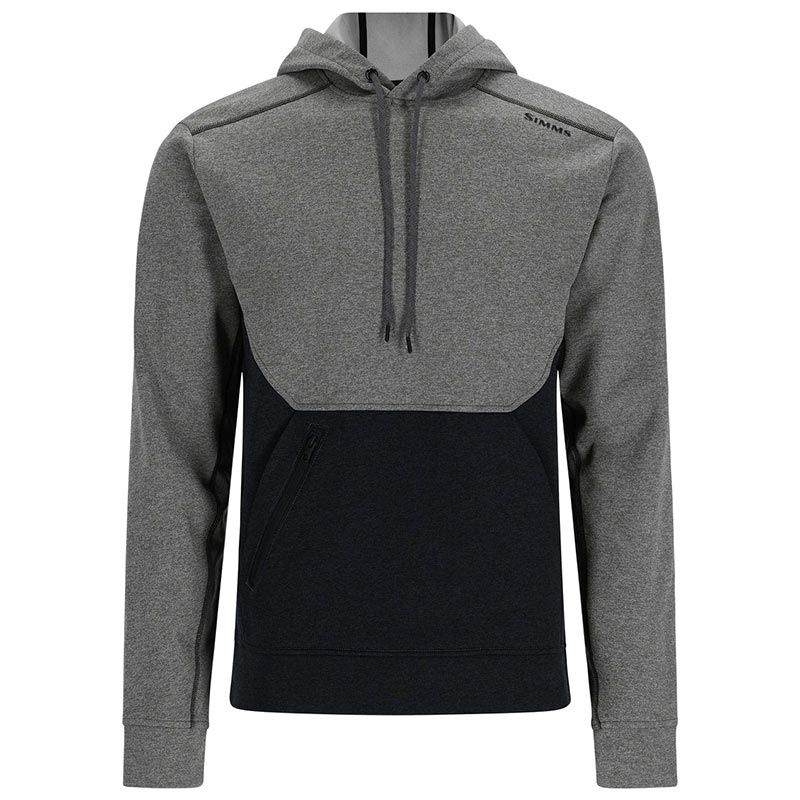 Толстовка Simms CX Hoody Steel Heather/Black Heather  - фото 1