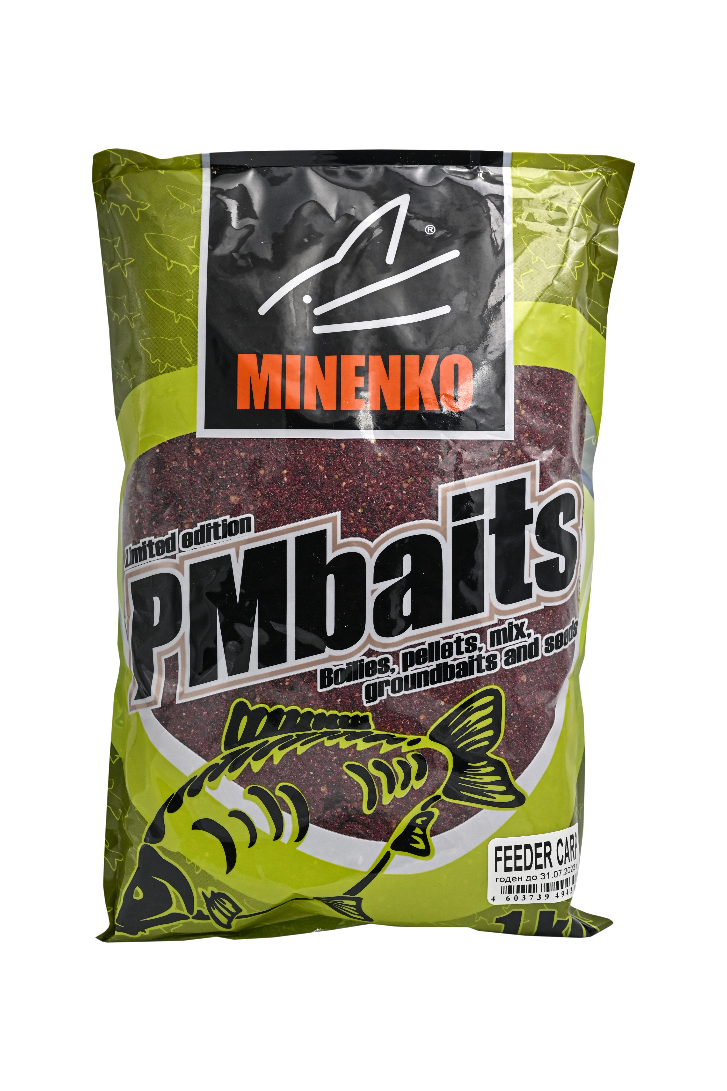 Прикормка MINENKO PMbaits Groundbaits 1кг feeder carp - фото 1