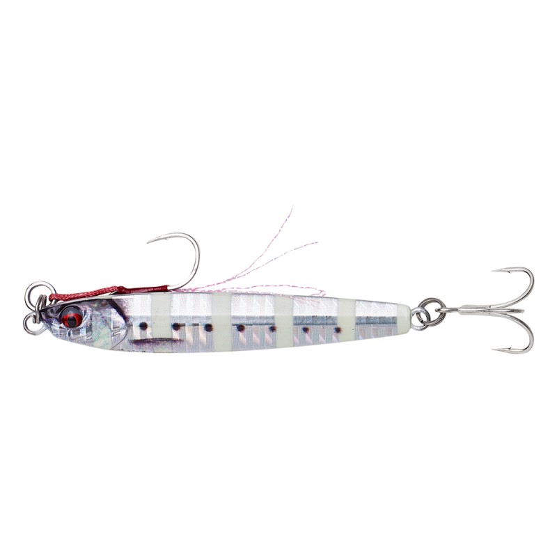 Пилькер Savage Gear 3D jig minnow 10гр 5.9см PHP zebra glow - фото 1