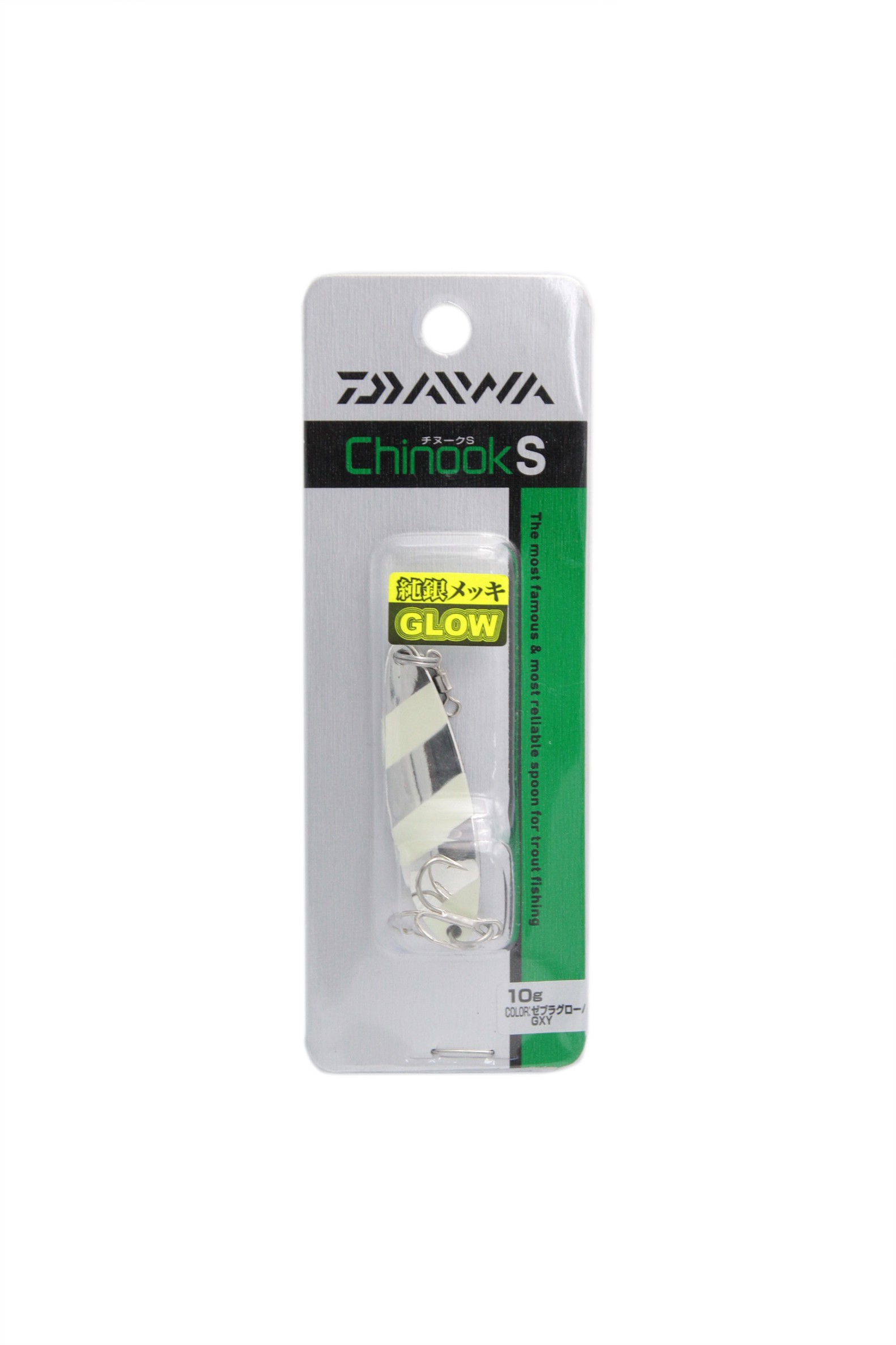 МП Блесна Daiwa Chinook S 10гр zebra glow gxy - фото 1