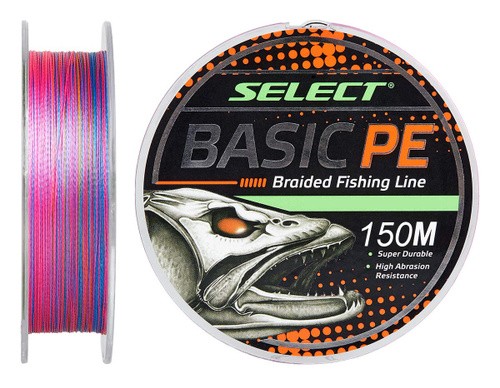 Шнур Select Basic PE 0,16 150м 18lb 8,3кг multicolor - фото 1