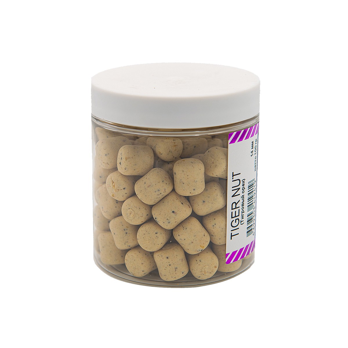 Бойлы Rhino Baits balanced wafters Tiger Nut тигровый орех 14мм 100гр банка  - фото 1