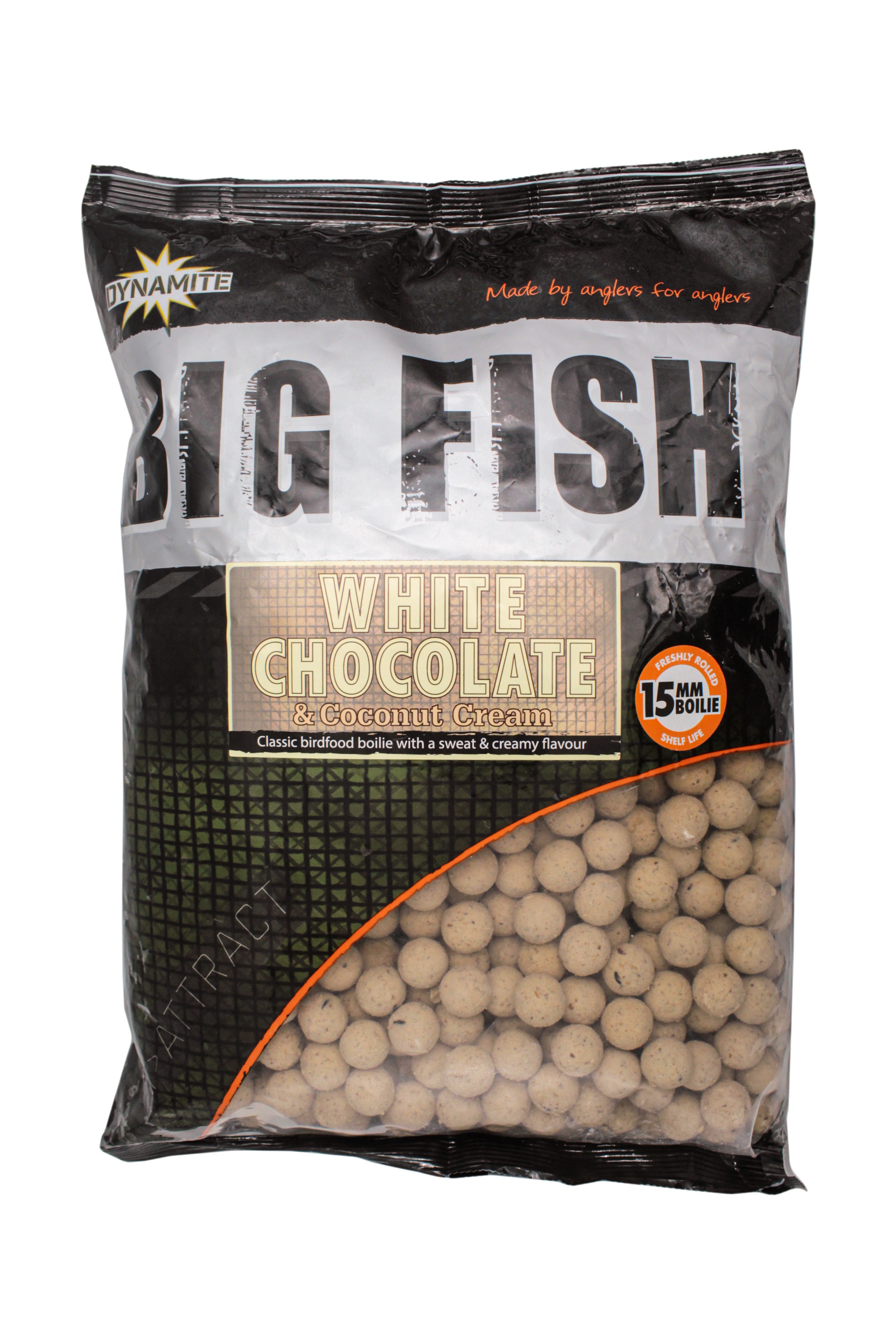 Бойлы Dynamite Baits White Chocolate coconut cream 15мм 1,8кг - фото 1