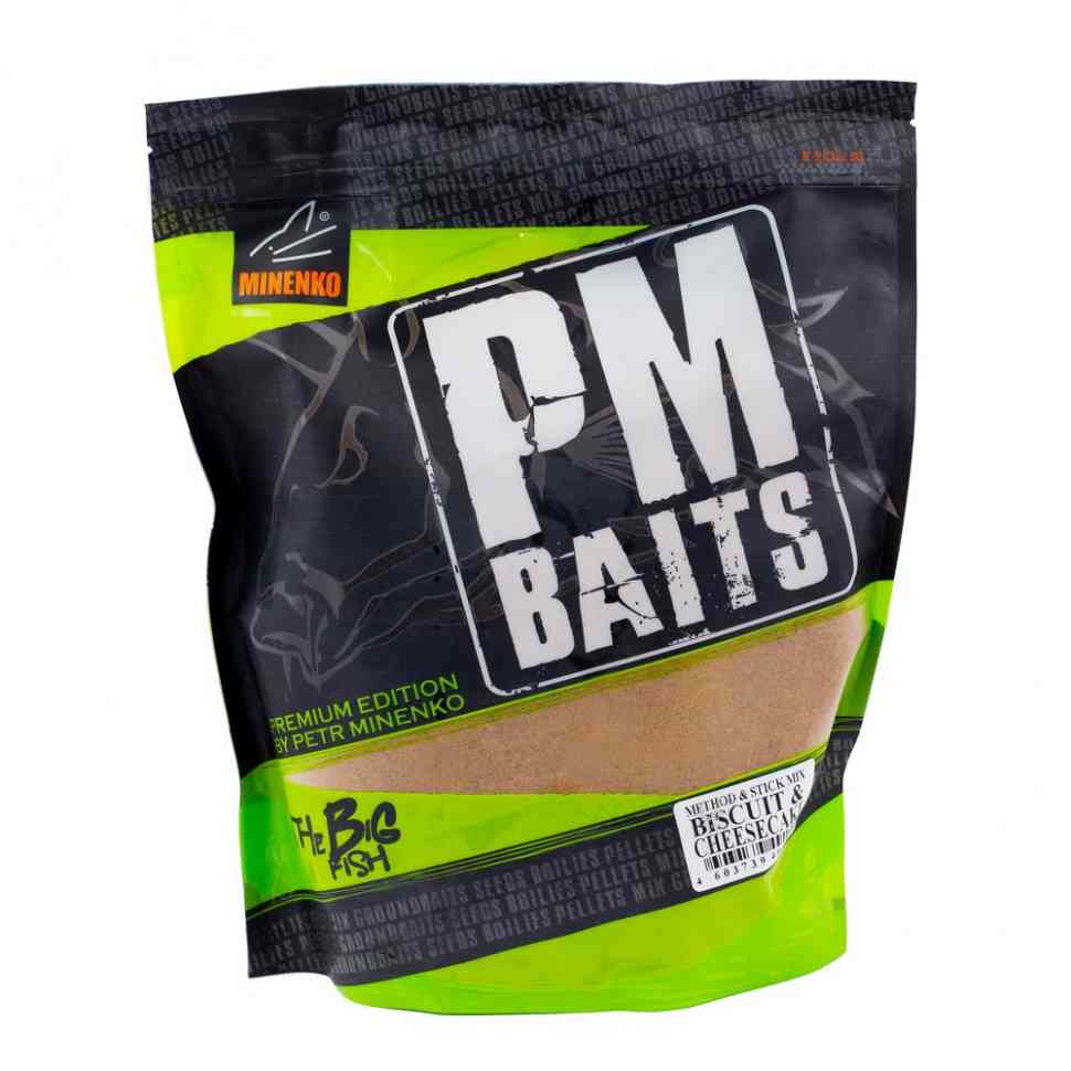 Прикормка MINENKO PMbaits MSM biskuit&cheesecake zip-lock 750гр Com - фото 1
