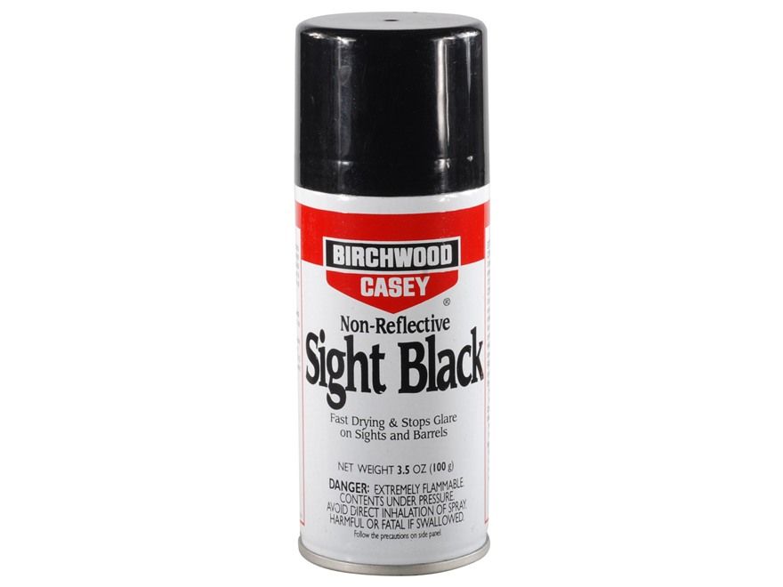 Краска аэрозоль Birchwood Casey Sight Black для поверхнностей из метал - фото 1
