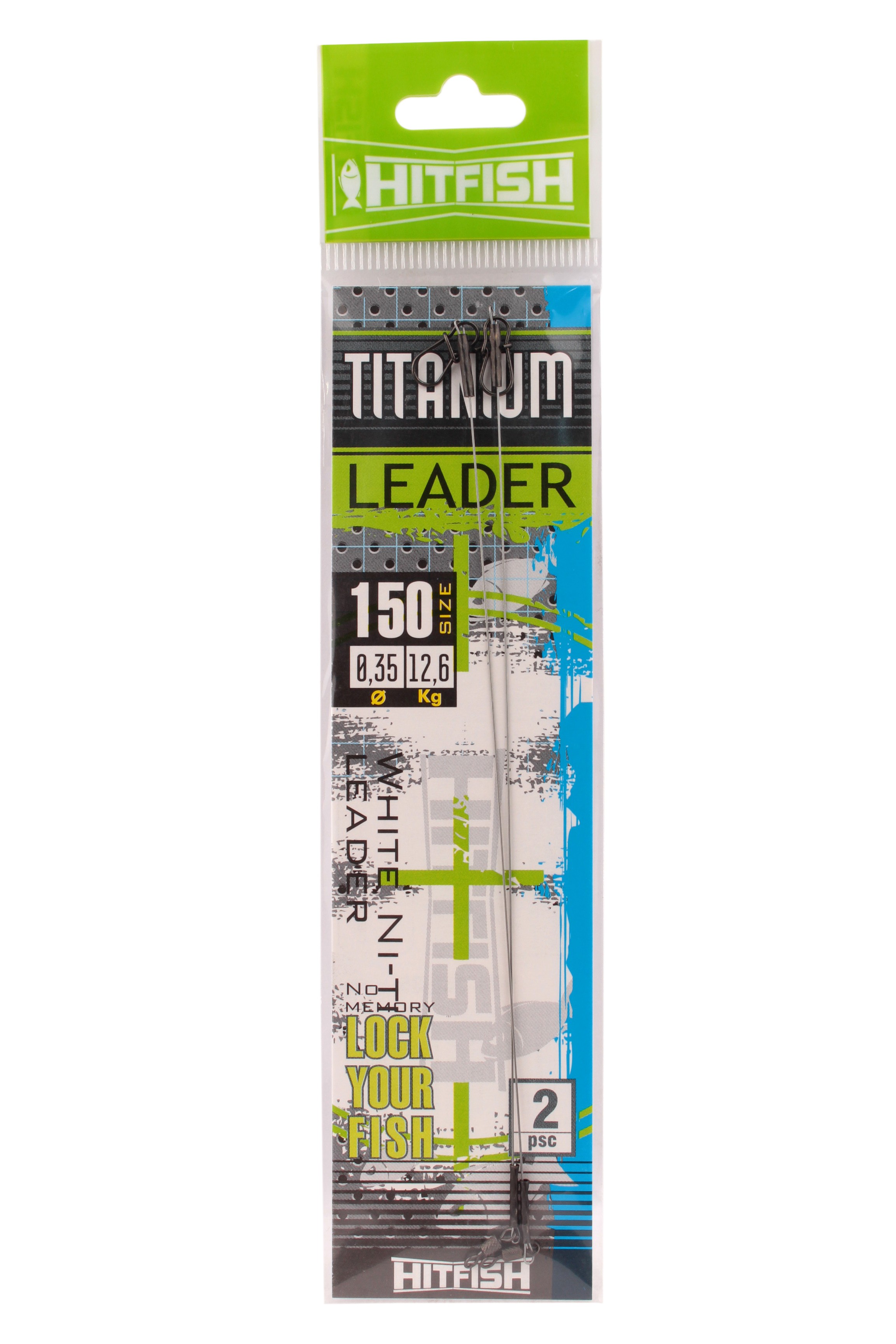 Поводок Hitfish Titanium leader 150мм 12,6кг d 0,35 2шт