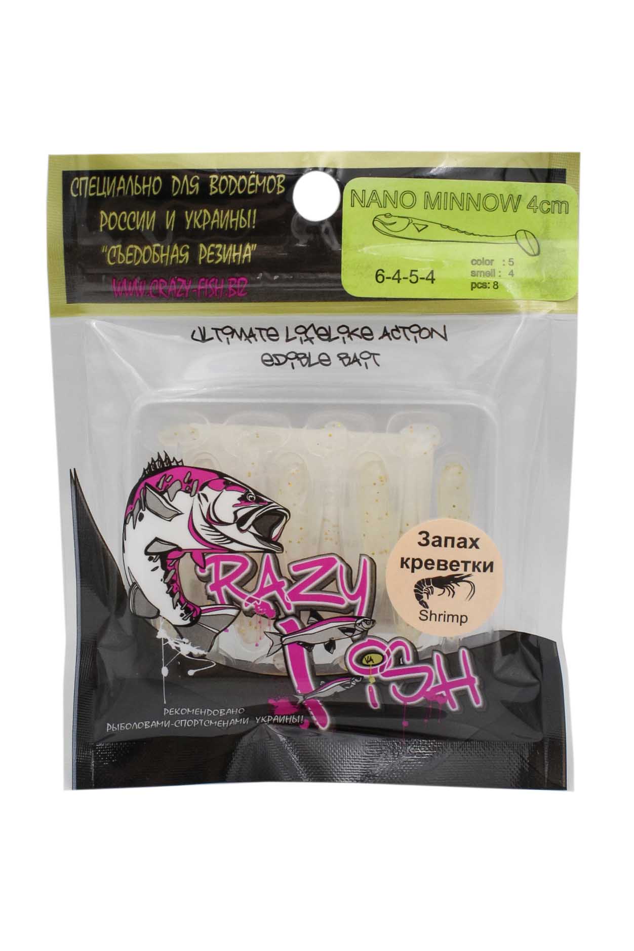 Приманка Crazy Fish Nano Minnow 6-4-5-4 - фото 1