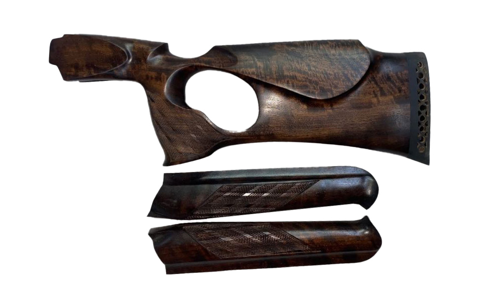 Приклад+цевье Левша ТОЗ-34 Монте-Карло ортопед орех - фото 1