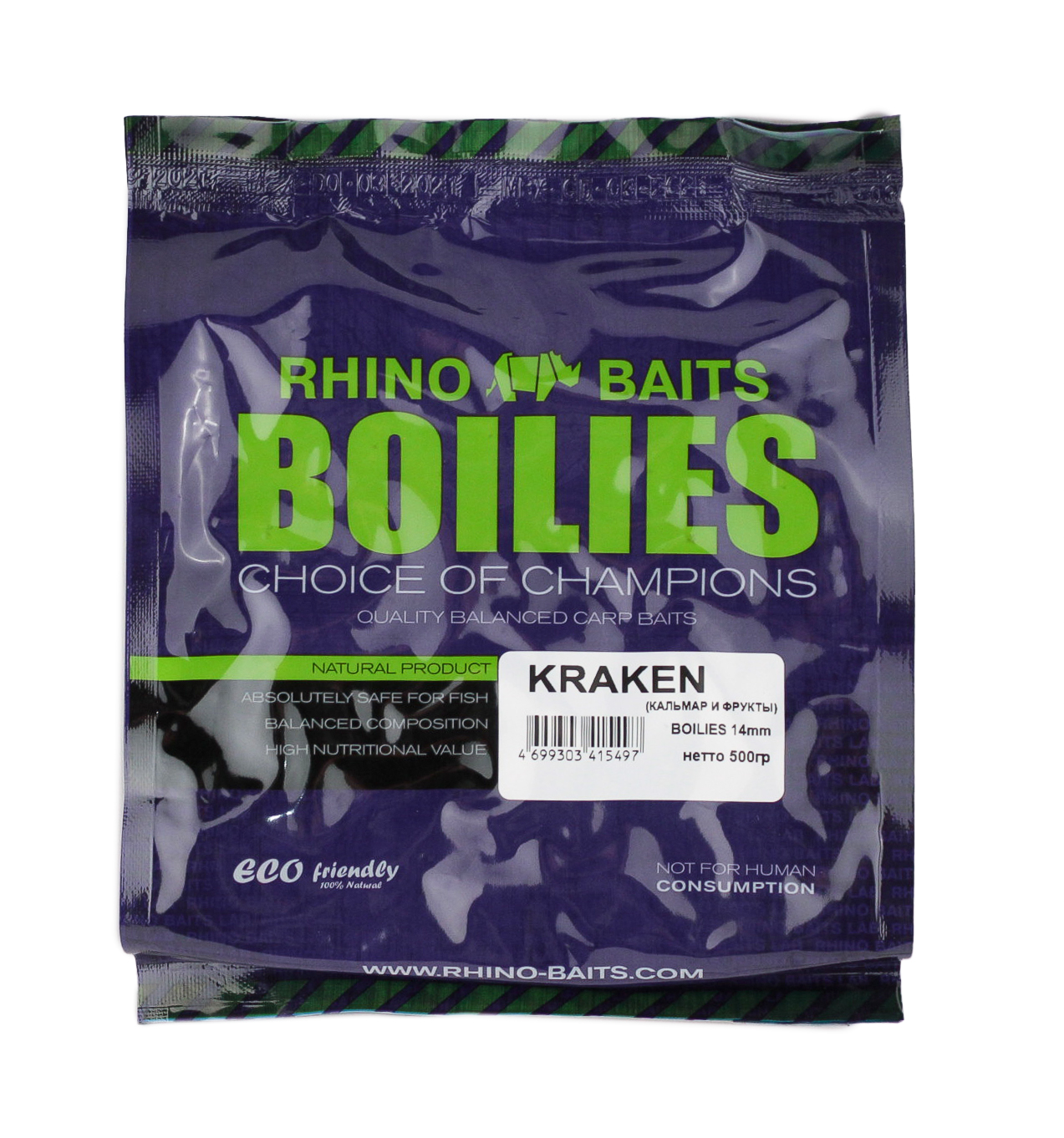 Бойлы Rhino Baits Kraken 14мм 500гр - фото 1