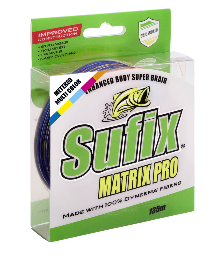 Шнур Sufix Matrix Pro x6 разноцветный 100м 0,40мм 45кг - фото 1