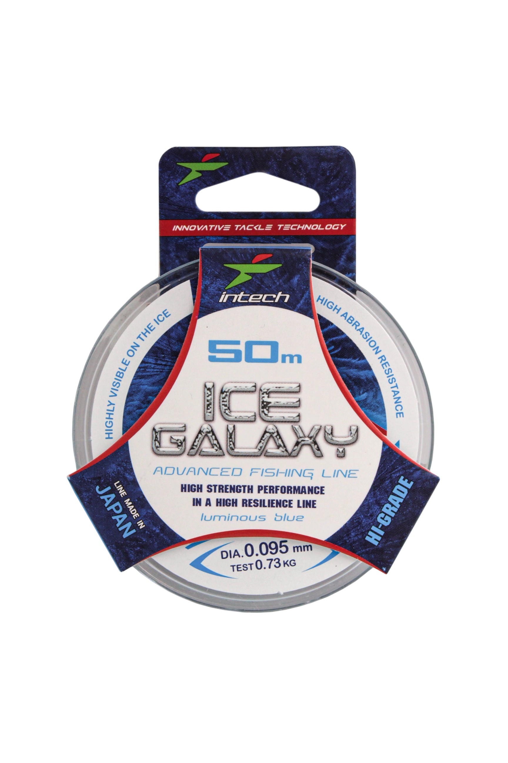 Леска Intech Galaxy Ice 50м 0.095мм 0.73кг голубая - фото 1