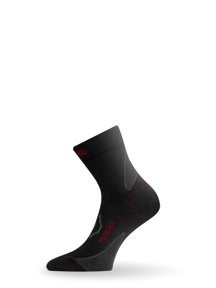 Носки Lasting TNW 983 wool+nylon черный с серыми вставками   - фото 1