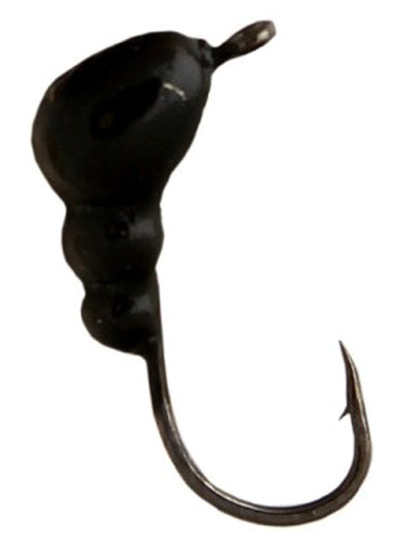 Мормышка Lumicom Муравей вольф с ушком 4,0мм черный лак 1/10 - фото 1