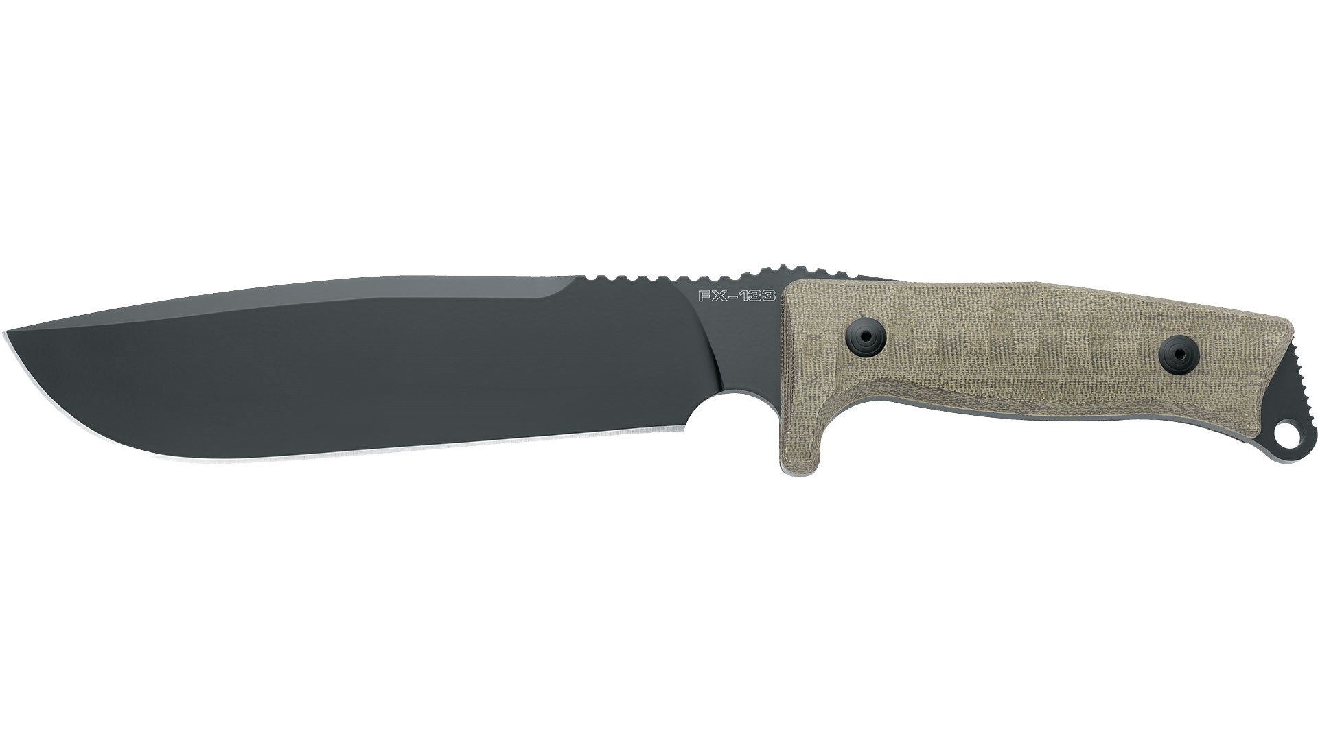 Нож Fox MGT COMBAT JUNGLE фиксированный рукоять зеленый микарта сталь N690C - фото 1